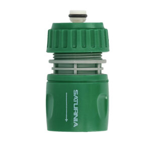 Conector Manguera Plastico 1/2 Con Stop Blister