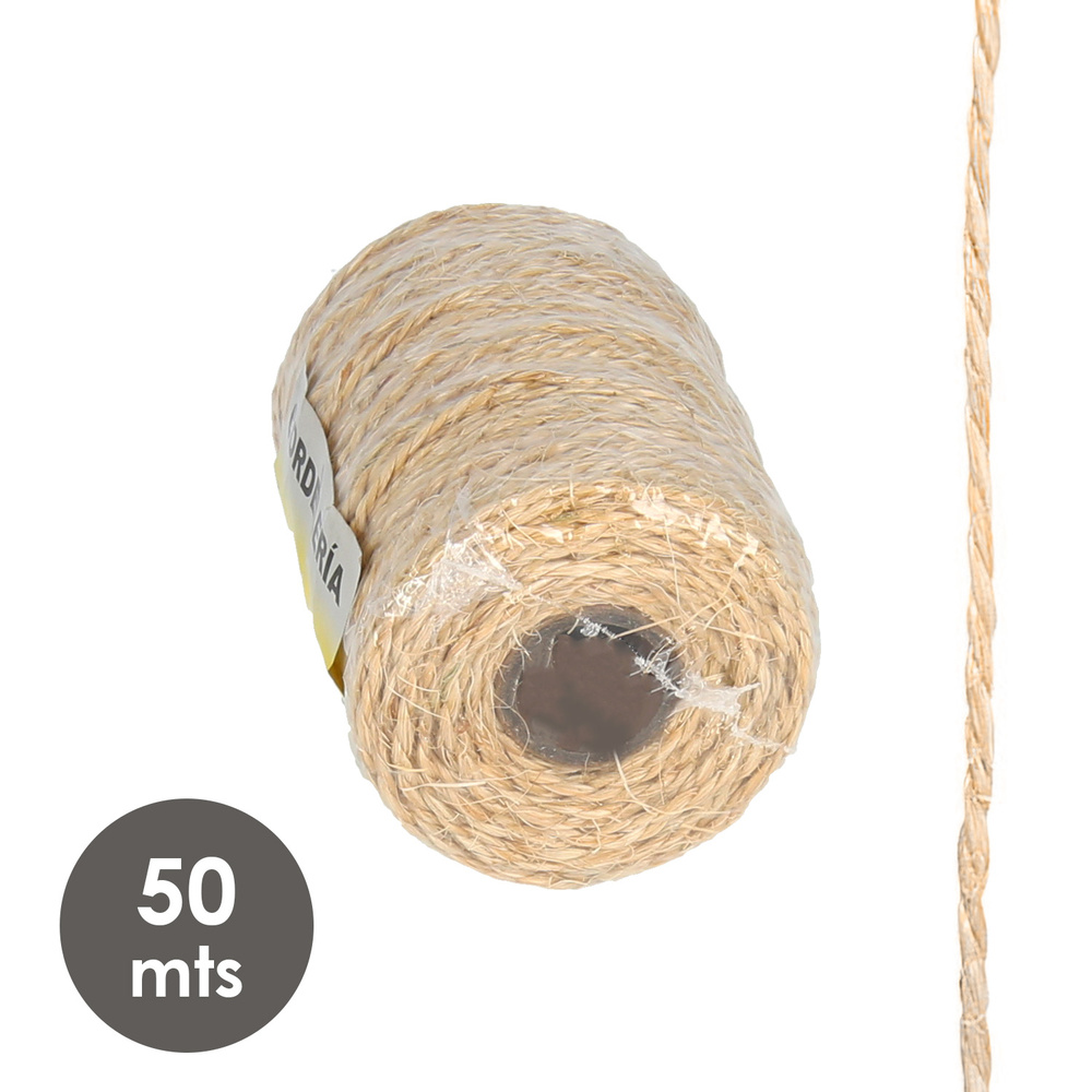 Cuerda Sisal Nº1 Hilo de 2 Cabos (Bobina 220 gr. / 50 m.) - Imagen 4