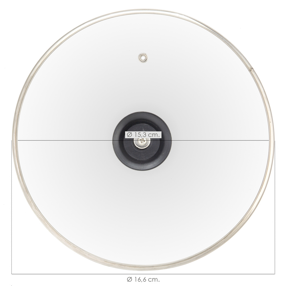 Tapadera de Cristal para Sartén 16cm - Imagen 3