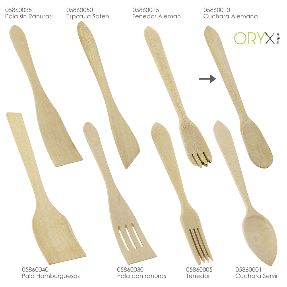 Cuchara Alemana Cocina Madera Oryx 30 cm. - Imagen 3