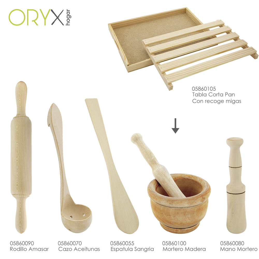 Mortero Madera Cocina Oryx Ø 14 cm - Imagen 3