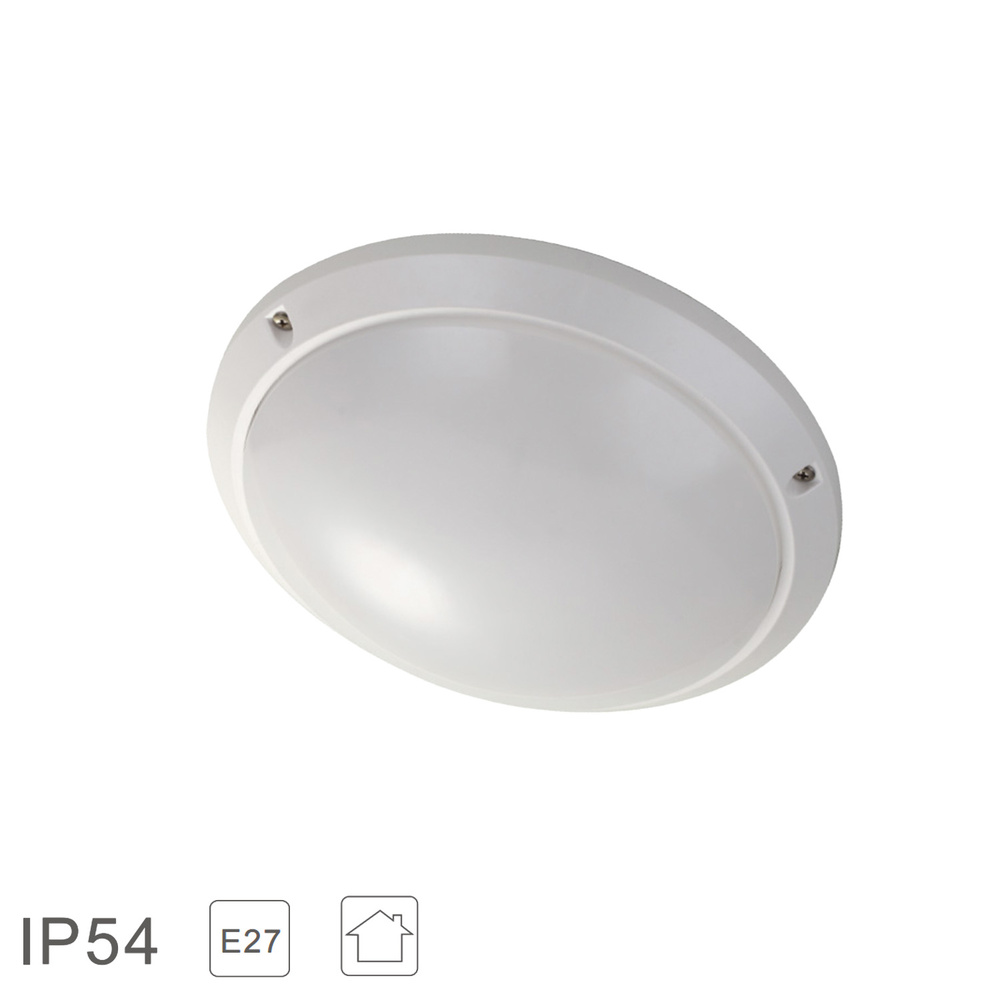 Lampara Plafon Interiores / Exteriores IP45 Portalamparas E27 Ø 27 x 9,5 cm. - Imagen 3