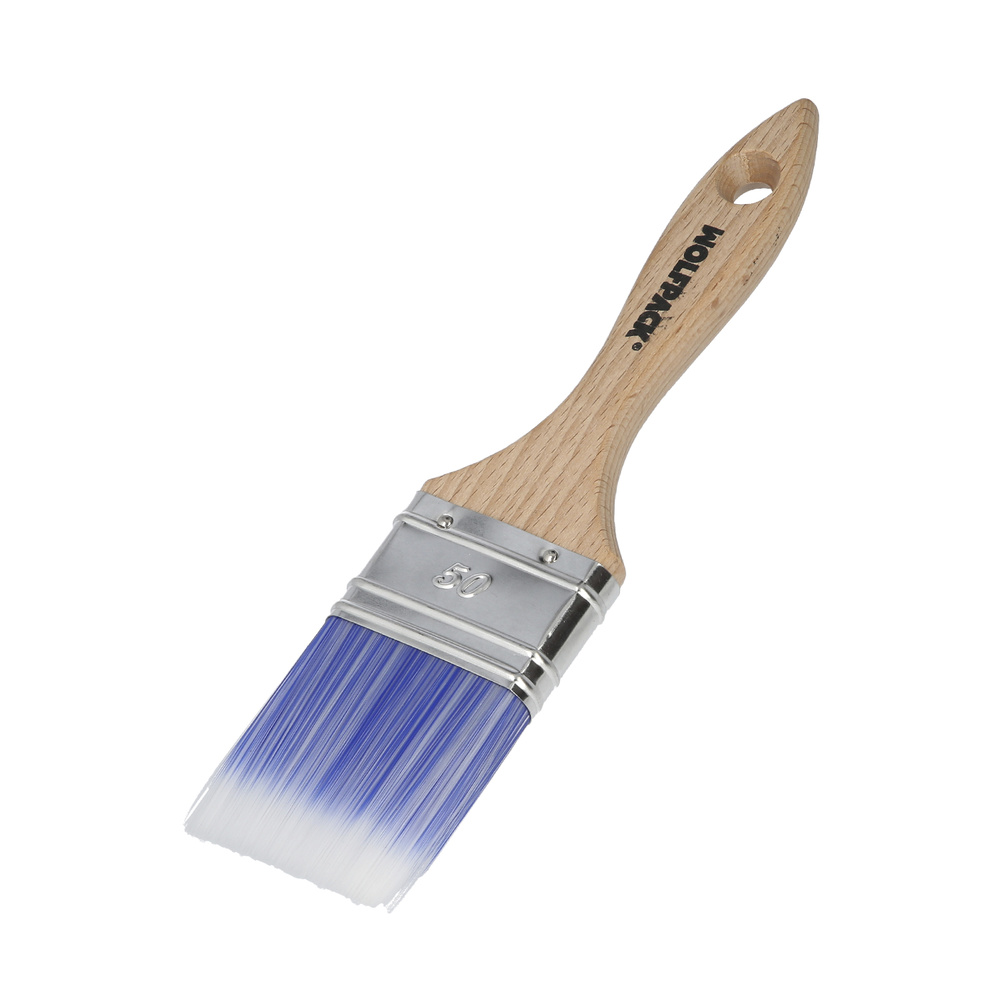 Paletina Profesional Plus Ancho 50 mm. Cerdas Sintenticas PBT, Mango Madera Haya Ergonomico, Brocha Pintor, Pincel Pintura - Imagen 3