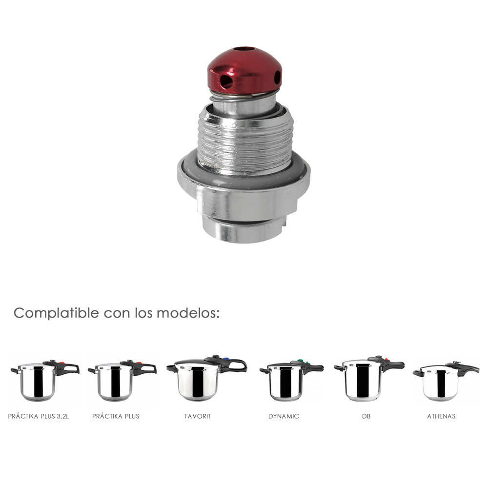 Valvula De Seguridad Compatible Con Olla A Presión Súper Rápida Magefesa Nova, Nova Pro, Prisma y Astra, Recambio oficial - Imagen 4