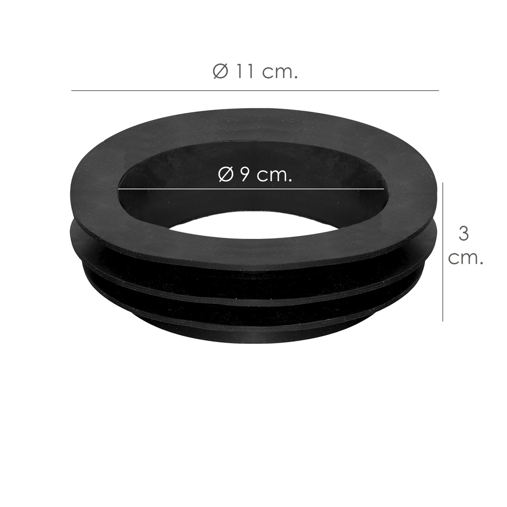 Junta Labiada Para Manguito Inodoro Ø 90 mm.wc,tubo De Desagüe De Inodoro, Conexión De Tubo Inodoro. - Imagen 2