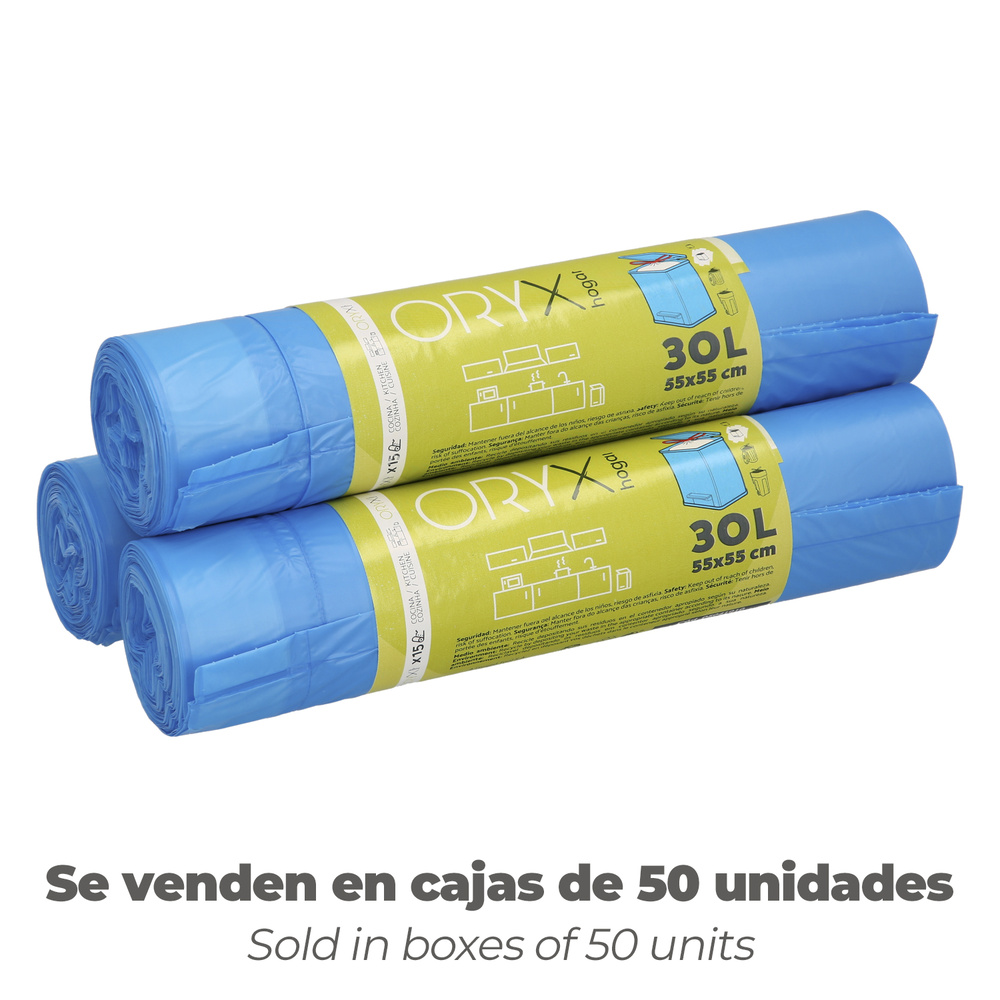 Bolsa Basura Cierre Facil 30 Litros Rollo 15 Bolsas - Imagen 4