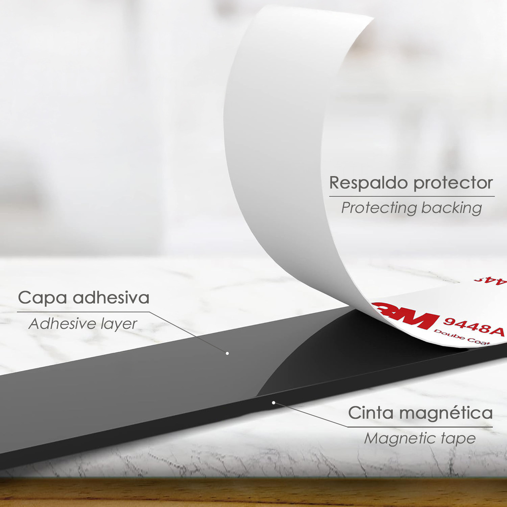 Cinta Magnetica Adhesiva A+B 1+1m 15mm - Imagen 5