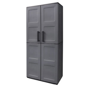 Armario Resina Alto 68x37x169 cm. Color Gris Oscuro