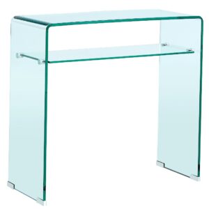 Consola CANADA (SU), cristal curvado, 80 x 33 cms