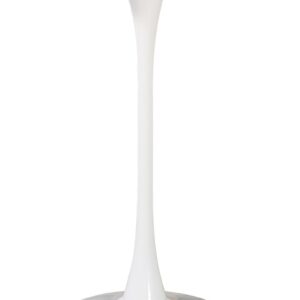 Mesa alta TUL ( SU ), metal, blanca, tapa blanca de 60 cms de diámetro