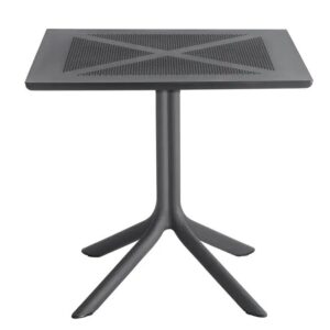 Mesa JÁVEA 97, polipropileno negro, 80 x 80 cms