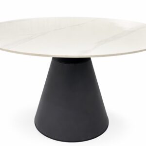Mesa NAIDA, metal, tapa de cerámica, 120 cms de diámetro