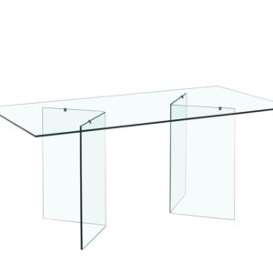 Mesa OTISH, cristal 180x90 cms