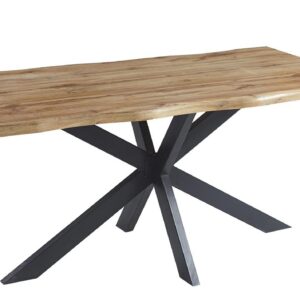 Mesa TOLEDO 150, metal negro, tapa DM bilaminado de 150 x 90 cms