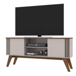 Mueble TV VITTA, blanco roto y matte, 150 cms.