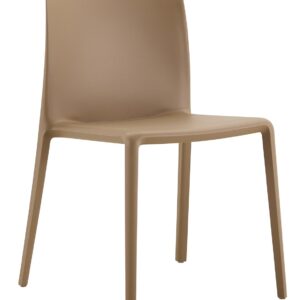 Silla CAPRICE, apilable, tratamiento anti UV, polipropileno tórtora
