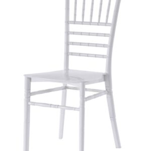 Silla CHIAVARI 28, apilable, polipropileno blanco