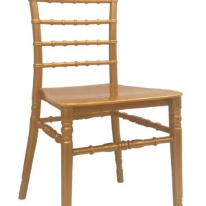 Silla CHIAVARI NEW, apilable, polipropileno dorado
