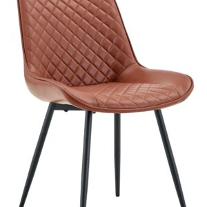 Silla FELICIA, metal, tapizado similpiel vintage 20