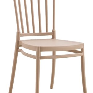 Silla MILOS NEW, apilable, tratamiento anti UV, polipropileno tórtora - Nuevo diseño ver MILOS 43 -