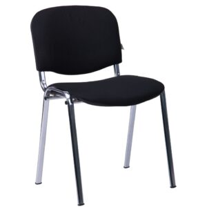 Silla NIZA NEW AM, chasis cromado, tejido A1, color negro