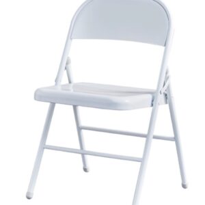 Silla TOSCANA, plegable, metal, blanca