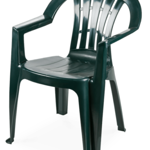 Sillón CANARIAS, monoblock, apilable, verde