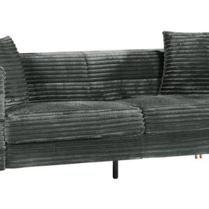 Sofá LARIOS, 3 plazas, tejido corduroy gris