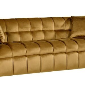 Sofá LORING, 3 plazas, tejido velvet camel 34